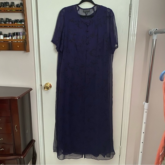 Spenser Jeremy 100% Silk Dress Size 18 - Picture 3 of 13